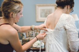Bride Getting Ready - Kimberly and Dustin's Wedding - Cary NC